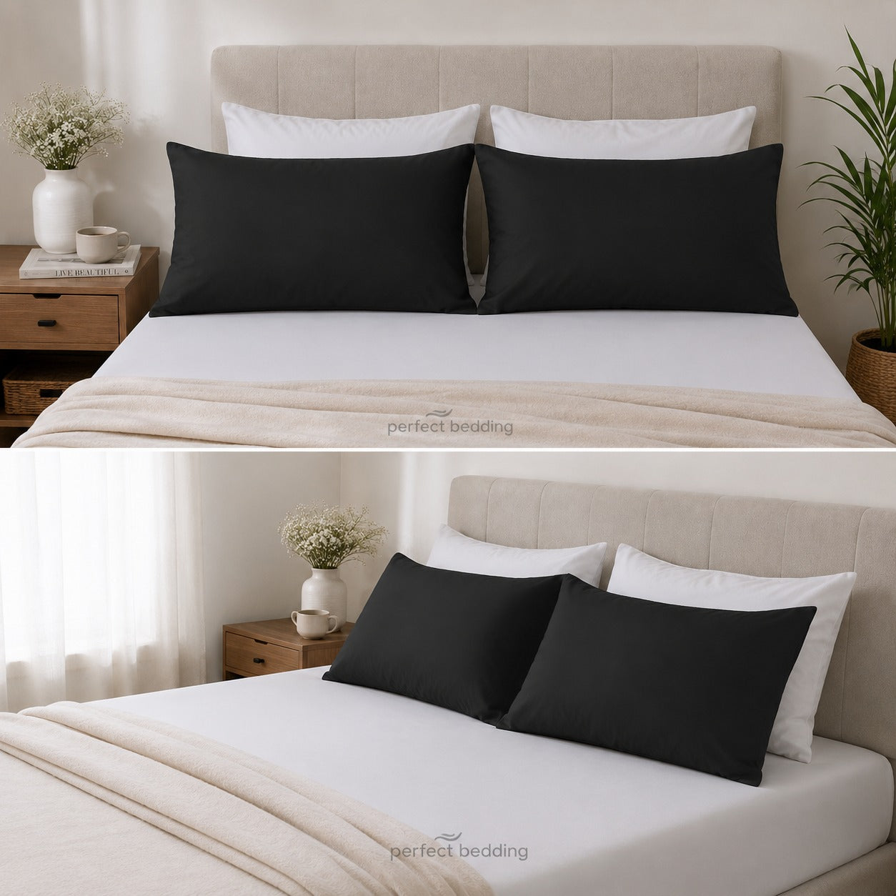 Premium Black Dyed Pillow โ Premium Home & Hotel Collection