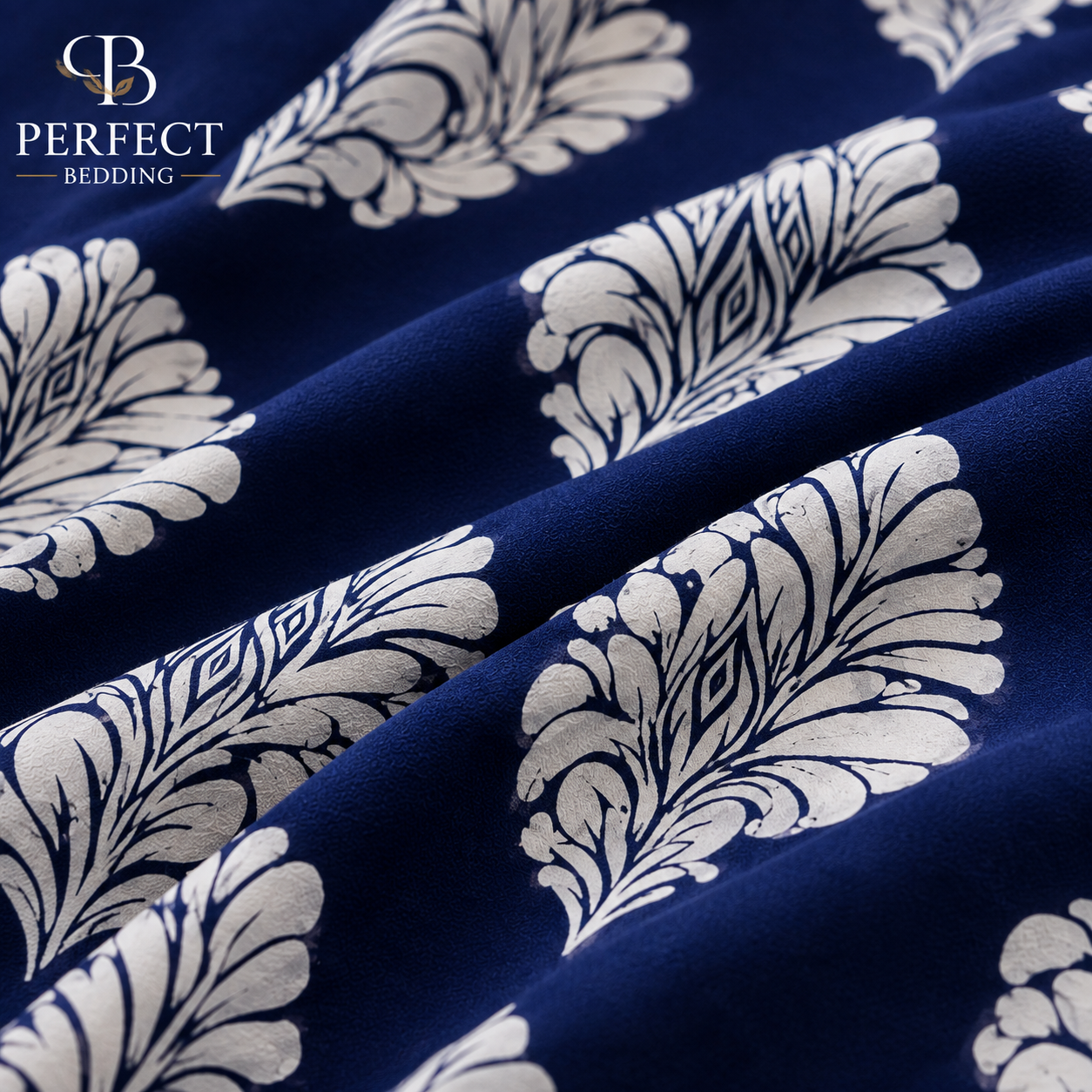 Perfect Bedding Premium Printed Bedding Set – Navy Floral