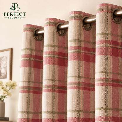 Premium Striped Curtains – Elegant Light Filtering Window Curtains | Perfect Bedding