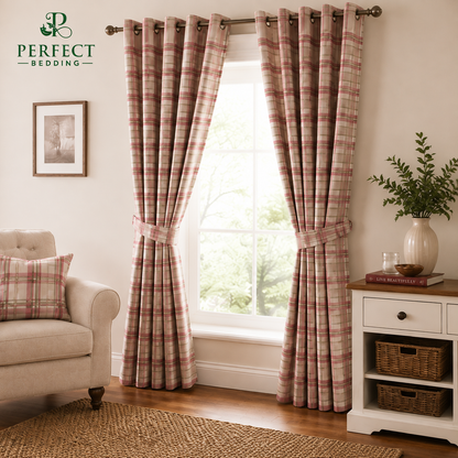 Premium Striped Curtains – Elegant Light Filtering Window Curtains | Perfect Bedding