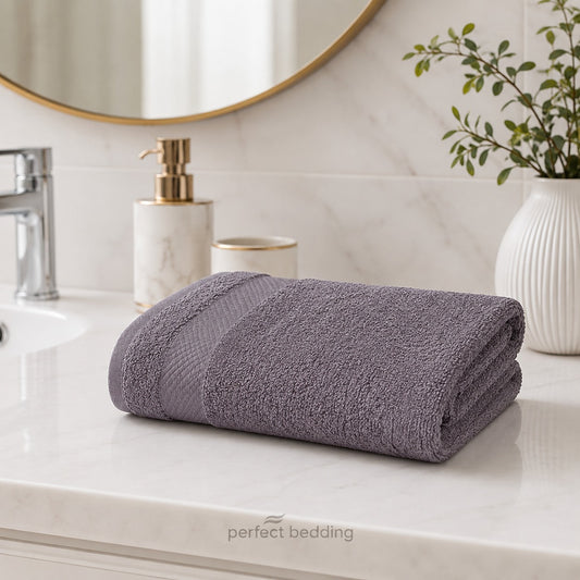Premium Cotton Bath Towel – Flint Grey 🛁