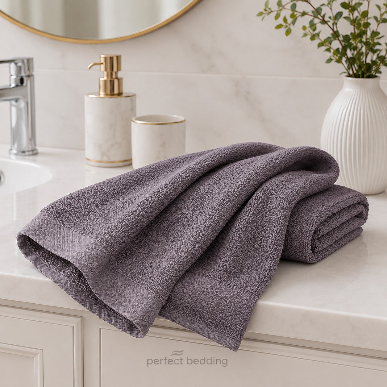 Premium Cotton Bath Towel – Flint Grey 🛁