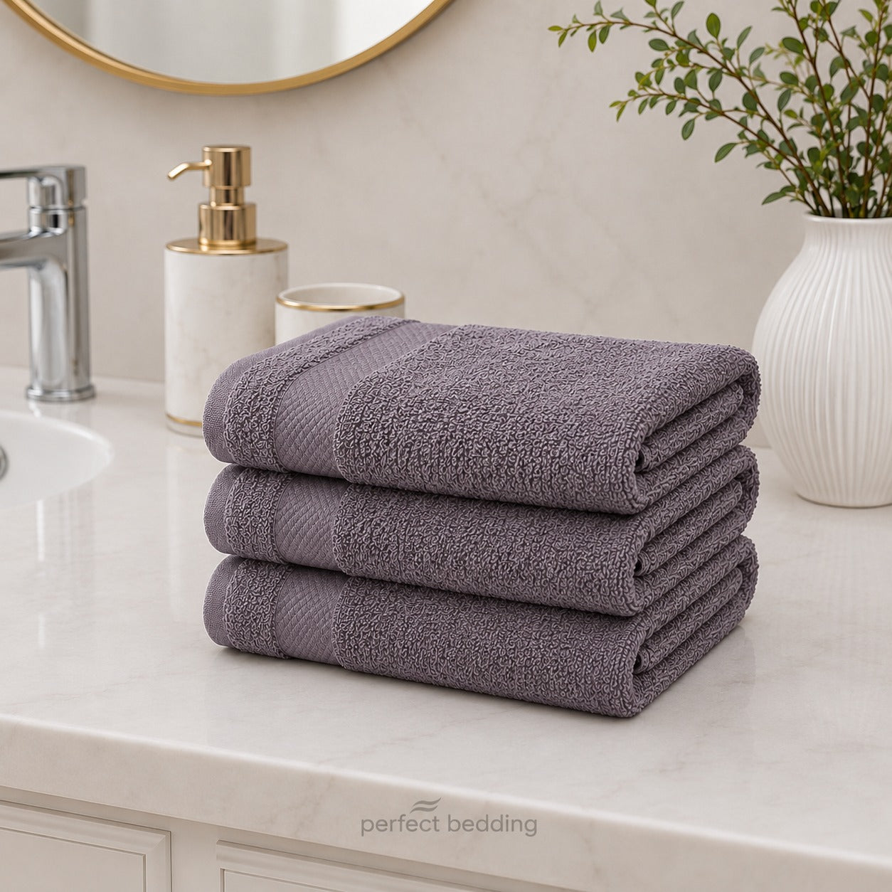 Premium Cotton Bath Towel – Flint Grey 🛁