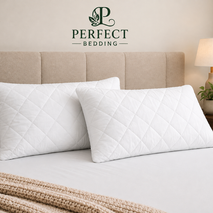 Two Premium Quilted Comfort Pillow – Soft & Supportive